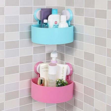 Plastic Corner Triangle Shelf(2pcs)