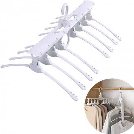 360 degree 8 In 1Multifunction Multi Layer Folding Clothes Hanger